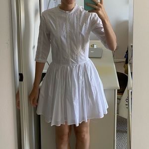 White Victorian mini dress